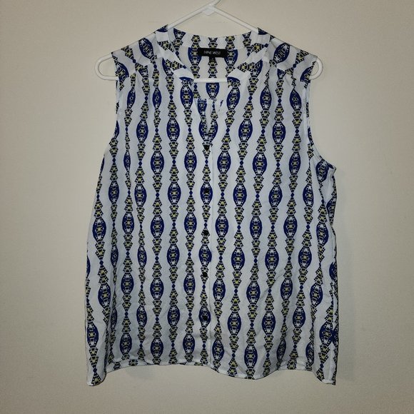 Nine West Tops - Women's Nine West Sleeveless Button Down Top 10
